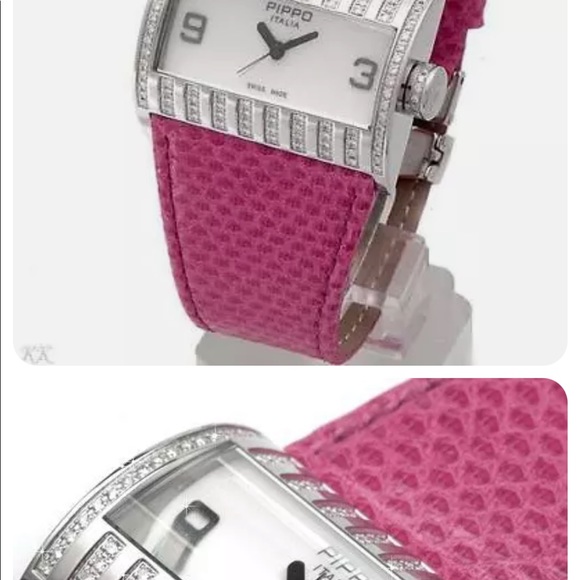 Pippo Perez Diamond watch pink leather women’s main image 7